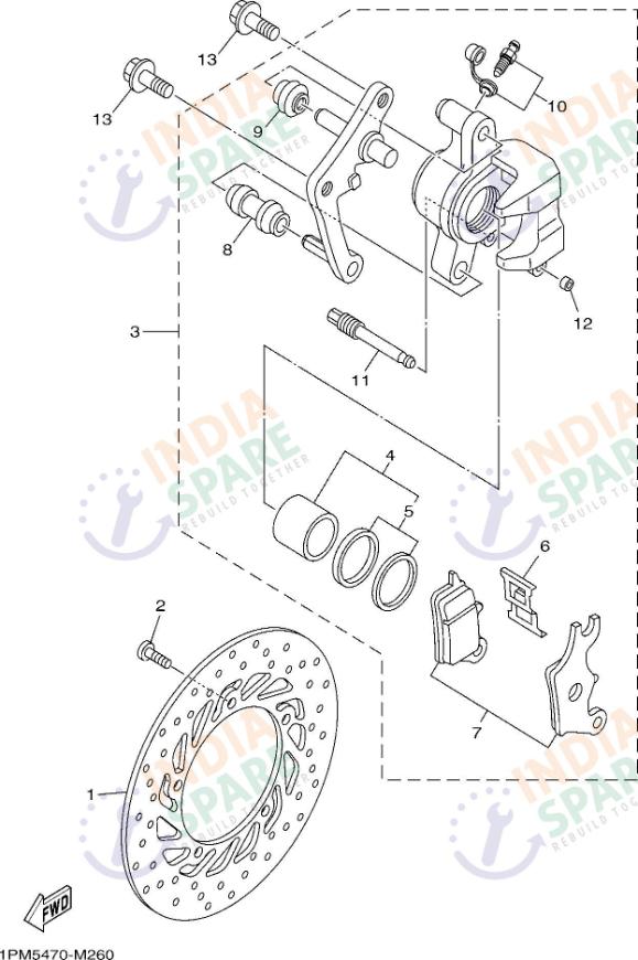 FRONT BRAKE CALIPER